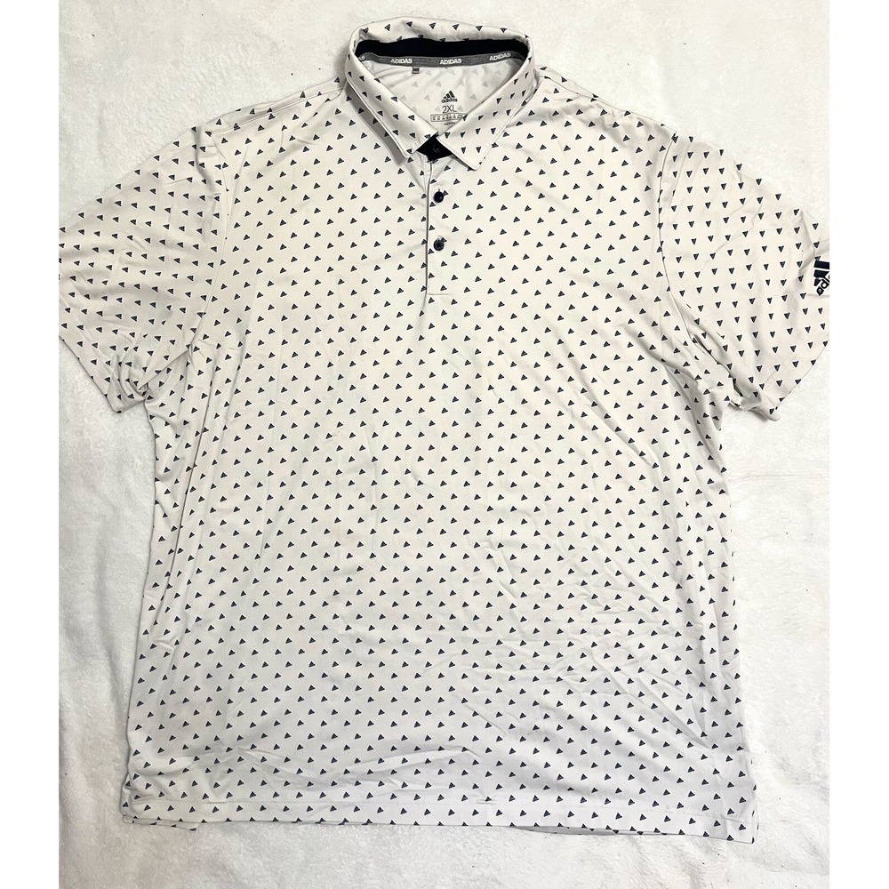 3 Adidas Men's XXL Shirt Short Sleeve Collared Sport Polo - Picture 2 of 15